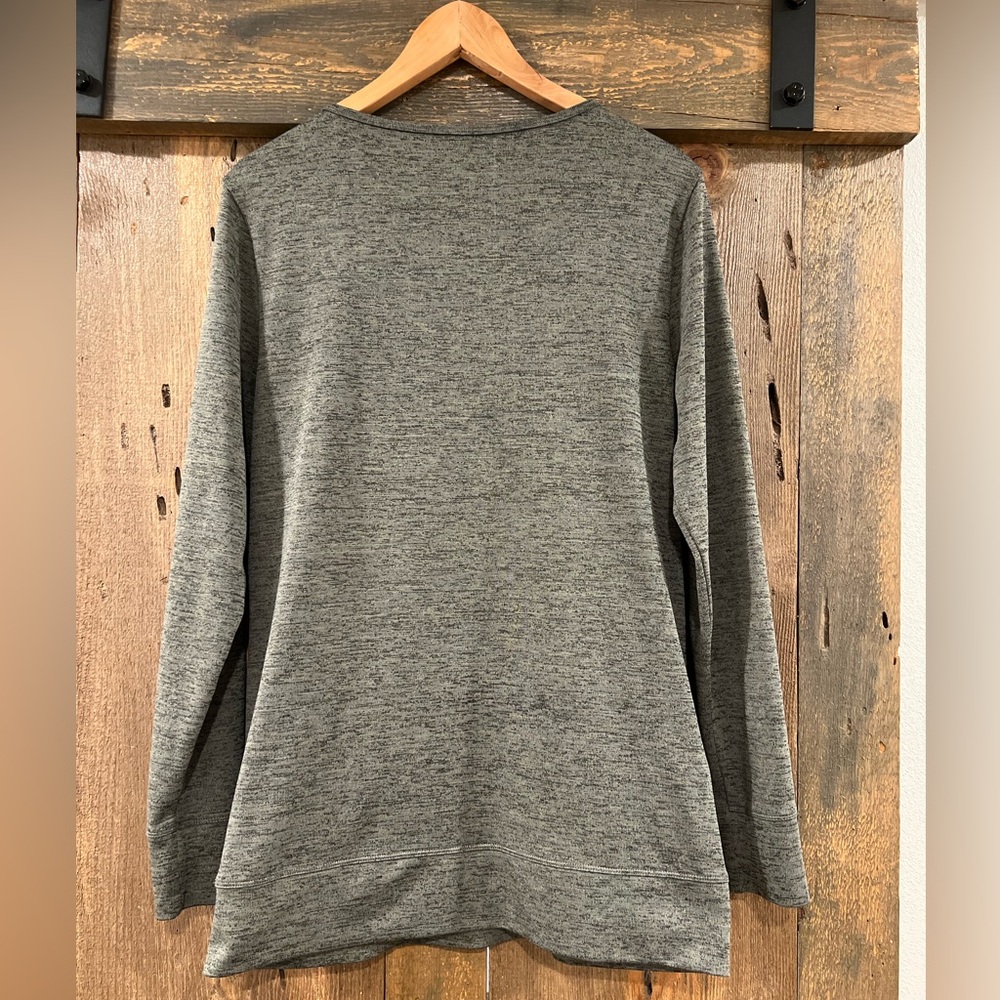 EUC Toad & Co Intermezzo Grey Long Sleeve Tunic Shirt Medium - Picture 4 of 4